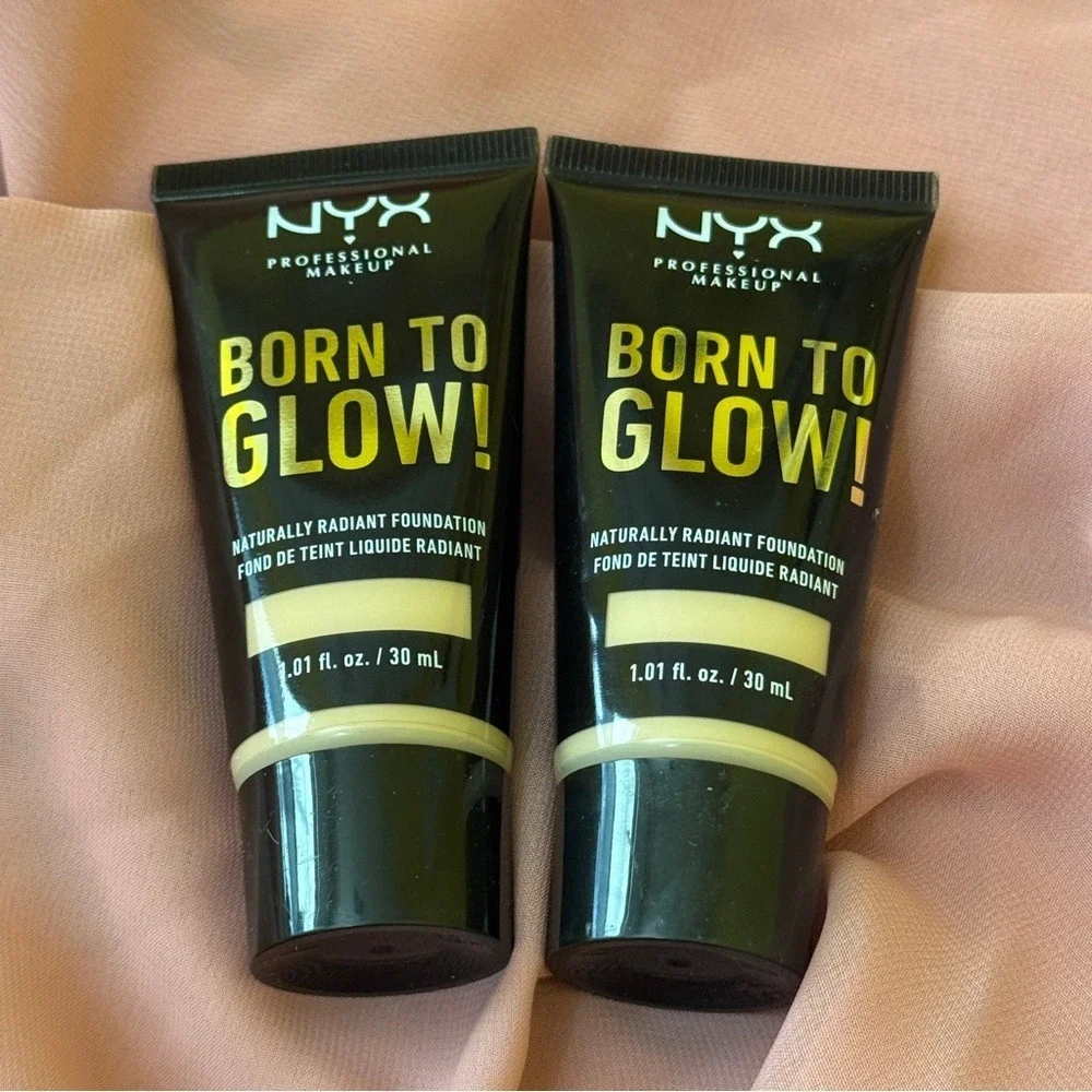 NYX Born to Glow Liquid Foundation Shade Vanilla‎ New Sealed 2 Pack